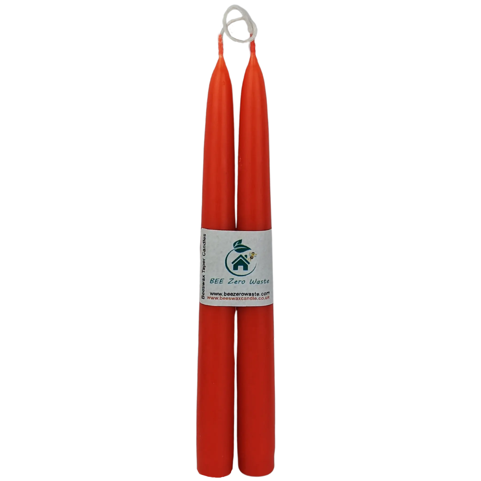 Hand-Dipped Beeswax Taper Candles - Pair (2 Candles) - Image 3